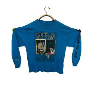 Junji Ito Collection Blue long sleeve the window next door manga anime scary xl